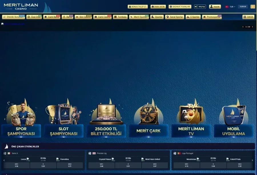 Merit Liman Casino ekran görüntüsü